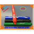 Refillable fiber-bullet tip dry erase whiteboard marker& clean wipe marker